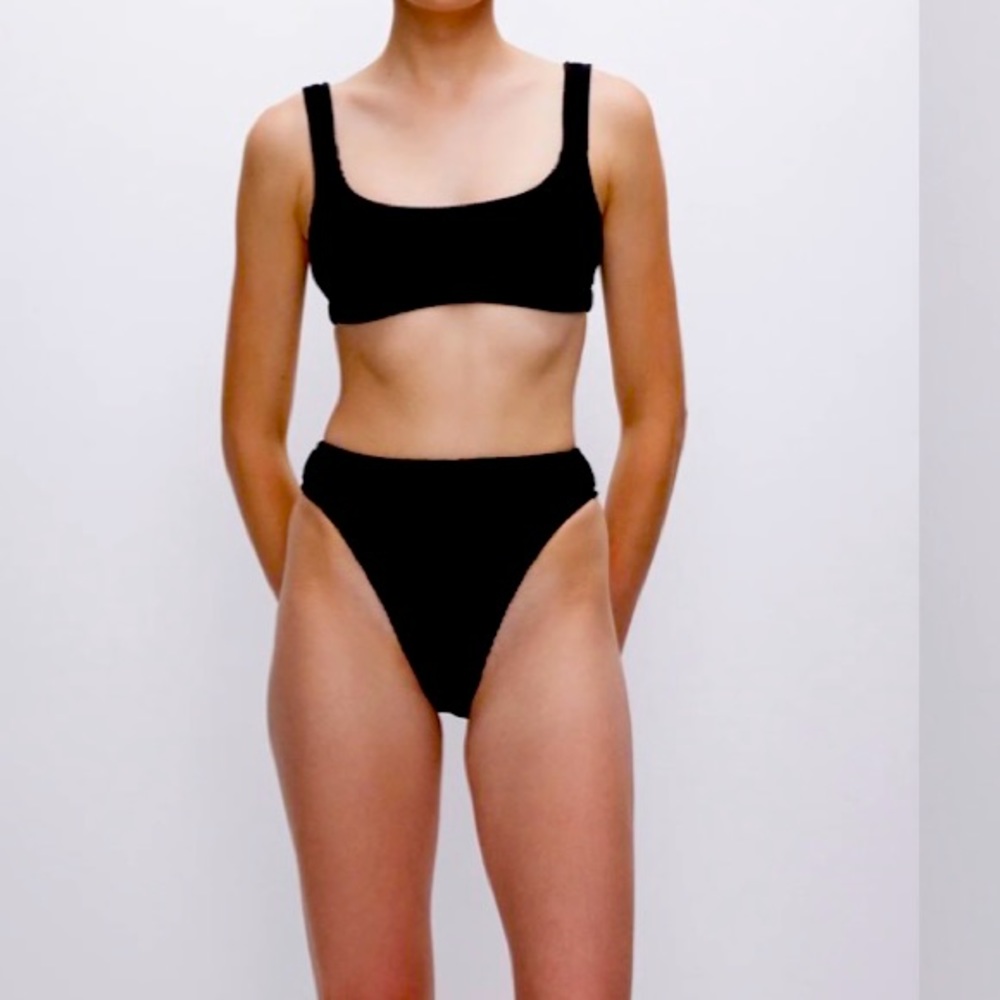 Good American - Always Fits Good Waist Bikini Bottom (NBW) - black size 2